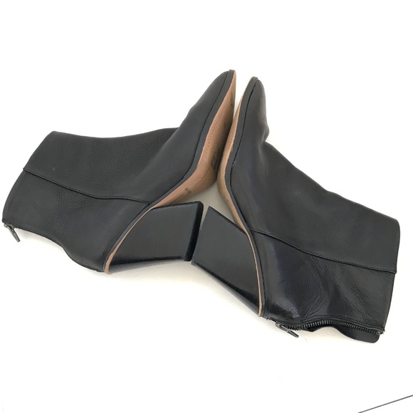 DOLCE VITA Issa Ankle Boots Leather Pointed Toe Black Women’s Size 9.5 Booties - Picture 11 of 16